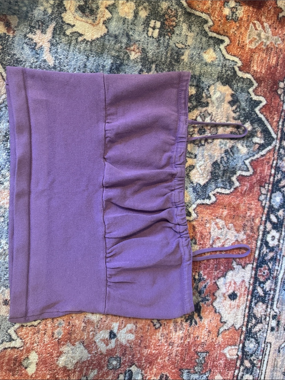 Purple Cropped Tank Top